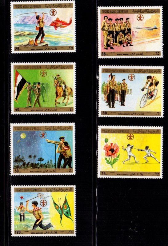 Yemen - #367-370, C56-C58. Scouting issue set/7 - MNH