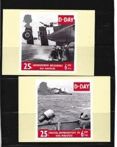 Great Britain-D-Day landings -Set of 5-Official postcards World War II -1994