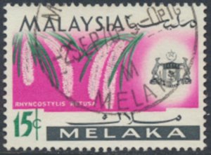 Malacca Melaka Malaya  SC#  72   Used  Flowers  see details & scans