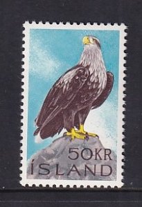 Iceland  #378  MNH  1965  white-tailed sea eaglle   50k