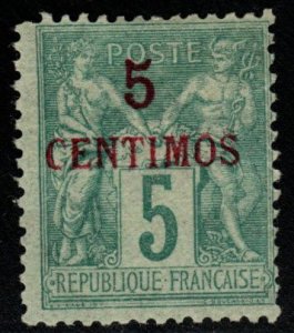 French Morocco Scott 1 MH* stamp