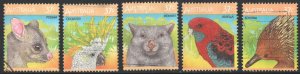 Australia SC#1035a-e 37¢ Australian Wildlife (1987) Used