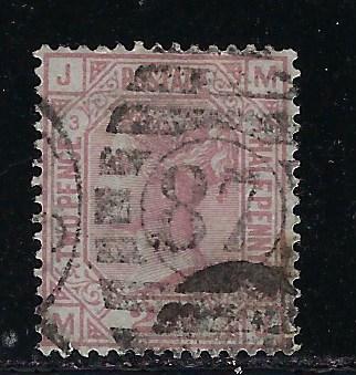 Great Britain Scott # 66, used, plate # 3/MJ