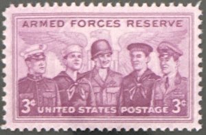 Scott #1067 1955 3¢ Armed Forces Reserve MNH OG XF