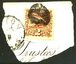 U.S. #113 USED ON PIECE