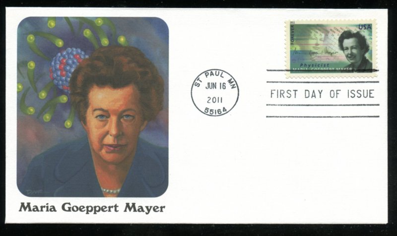 US 4543 American Scientist - Maria Goeppert Mayer UA Fleetwood cachet FDC