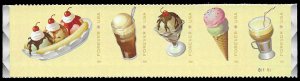 PCBstamps  US #5093/5097a Strip $2.35(5x47c)Soda Fountain, MNH, (6)