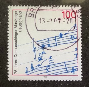 Germany 1996  Scott 1948 used - 100pf, Donaueschinger Festival,  75th Anniv.