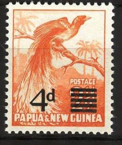 Papua New Guinea 1957 Birds Overprint new Value Mi. 24 MNH