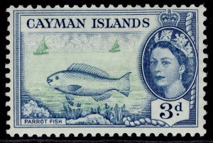 CAYMAN ISLANDS QEII SG154, 3d violet, M MINT.