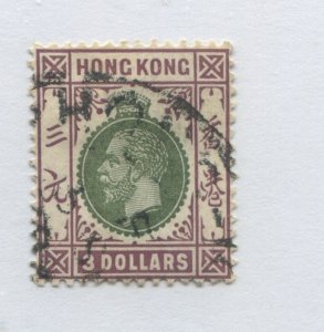 Hong Kong KGV 1926 $3 used