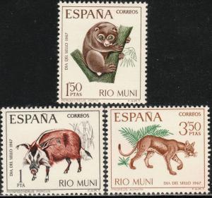 RIO MUNI 67-69, MAMMALS, MNH VF. (43)