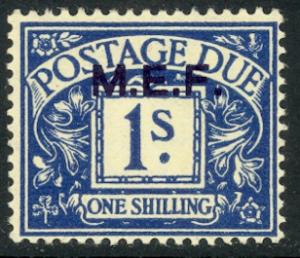 Great Britain WW2 Occupation 1942 1sh MEF POSTAGE DUE Scott J5  MNH