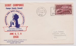 Scout Cachets #1046 – Cayuga Camporee 1958 – Levy 58-33