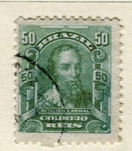 BRAZIL; 1906 early Personalities issue fine used 50r. value