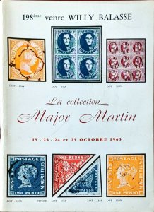 1963 Auction Catalogue La Collection MAJOR MARTIN - Willy Balasse