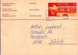 Switzerland, Worldwide Government Postal Card