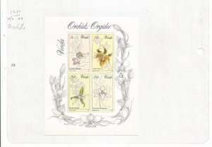 VENDA - 1981 - Orchids - Perf Souv Sheet - Mint Light Hinged