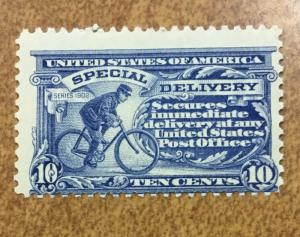 E11 10c  Special Delivery  Bicycle Messenger  NH  1917 mint  cv.$45