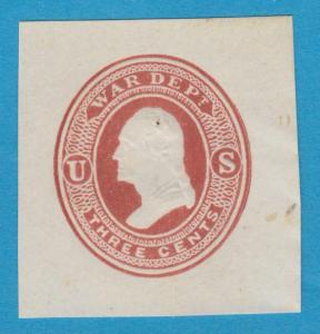 UNITED STATES UO20  UNUSED CUT SQUARE - BACK OF BOOK - VERY FINE! - KXP