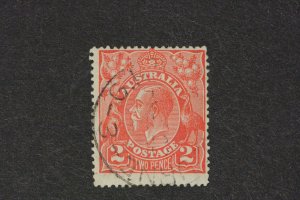 Australia Scott # 27a     King George V, Die I Series 1914-24