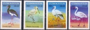 Uzbekistan stamp Birds set MNH 2003 Mi 523-526WS8430