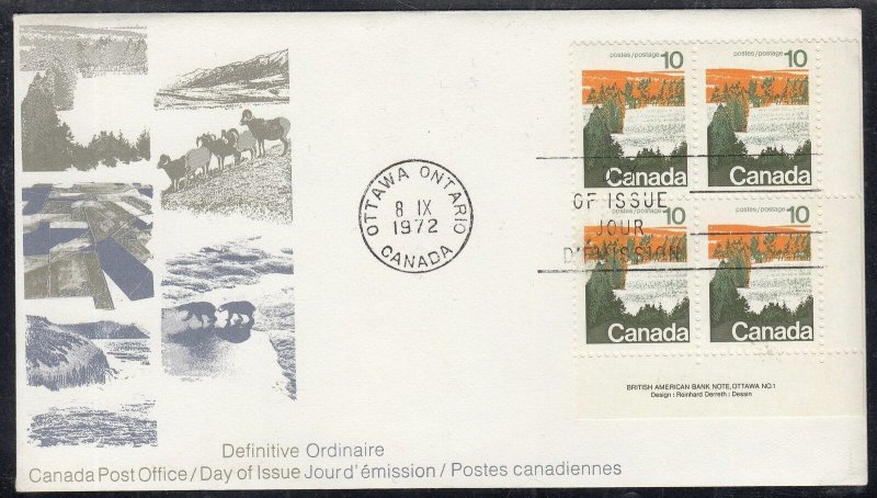 Canada Scott 594 LR FDC - 1972-77 Landscape Definitive