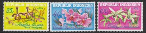 Indonesia 978-80  1976  set 3  FVF Mint NH