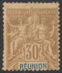 Reunion Sc#  46  no gum    see details face & reverse scans  
