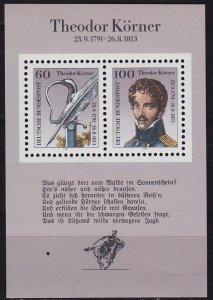 GERMANY BUND [1991] MiNr 1559-60 Block 25 ( **/mnh )