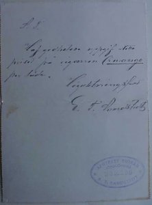 SWEDEN MACHINE CANCEL 1896 JONKOPING