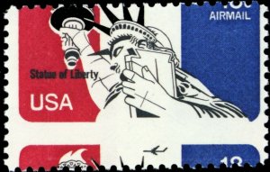 C87, Mint NH 18¢ Perfs Shifted Freak Error Airmail Stamp ** Stuart Katz