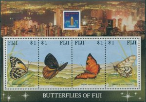 Fiji 1994 SG889 Butterflies Hong Kong Exhibition MS MNH