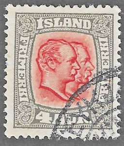 Iceland (1915) - Scott # 101,    Used