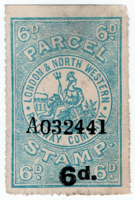 (I.B) London & North Western Railway : Parcel Stamp 6d