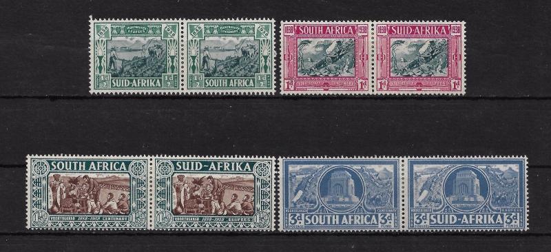 SOUTH AFRICA 1938 Voortrekker Centenary Full Set Mint Hinged.