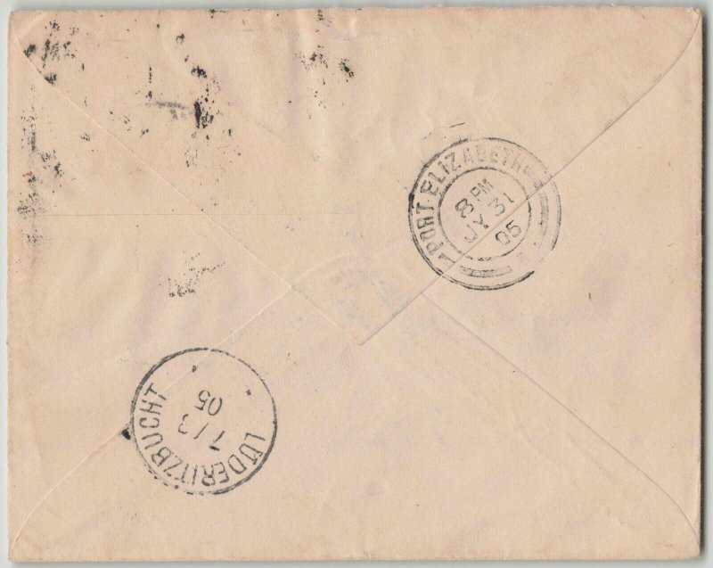 Cape of Good Hope 1905 Postage Due Cover Hankey to Kubub German East Africa