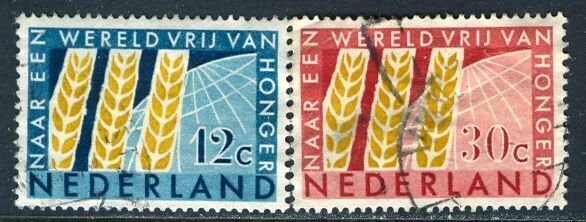 Netherlands; 1963: Sc. # 413-414: Used Cpl. Set