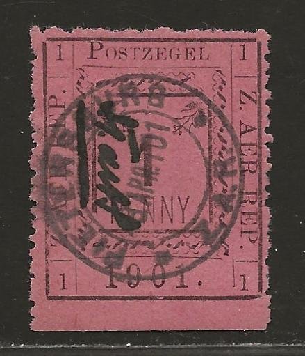 TRANSVAAL SC# 196 (SG#25i)   'AER' RIGHT   FVF/CTO