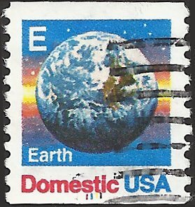 P.N.C. 1111 # 2279 USED E STAMP GLOBE