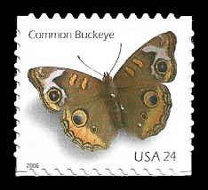 PCBstamps   US #4001 24c Butterfly, MNH, (7)