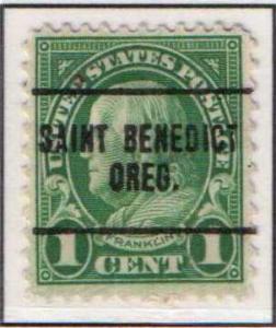 U.S. Precancel - Oregon, Saint Benedict