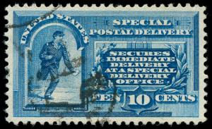 momen: US Stamps #E1 Used PSAG & PSE Graded SUP-98