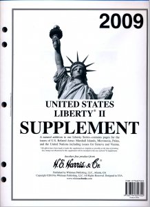 H E Harris Liberty 2 2009 Stamp Album Supplement United Nations (LIBERTY II)