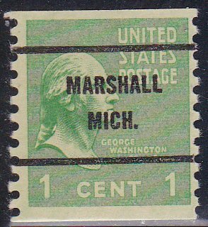 Precancel - Marshall, MI PSS 839-61 - Bureau Issue