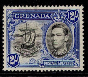 GRENADA GVI SG161a, 2s black & ultramarine, FINE USED.