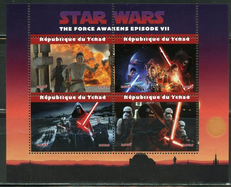 STAR WARS  THE FORCE AWAKENS  EPISODE VII  SHEET MINT NEVER HINGED