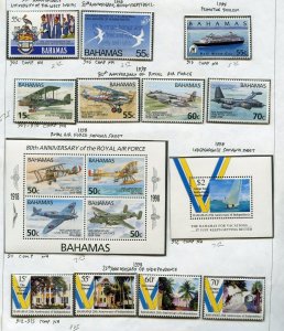 BAHAMAS LOT OF STAMPS   MINT NEVER HINGED & USED --SCOTT VALUE $482.00