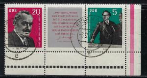 German Democratic Republic Scott # 610a, used, se-tenant