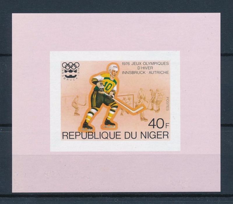 [55741] Niger 1976 Olympic games Innsbruck Icehockey MNH Sheet
